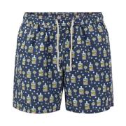 MC2 Saint Barth Bl Polyester Herr Badshorts Blue, Herr