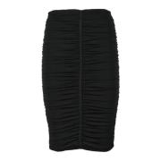 Givenchy Elegant Stretchy Viscose Blend Skirt Black, Dam