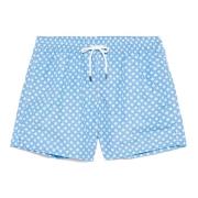 Fedeli Polyester Badshorts med Elastiskt Bälte Blue, Herr