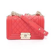 Chanel Vintage Pre-owned Laeder chanel-vskor Red, Dam