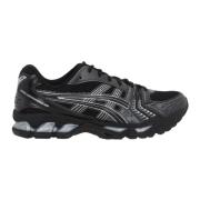 Asics Svarta Mesh och Eco-läder Sneakers Black, Dam