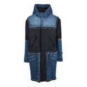 Dondup Ull Cashmere Parka Blue, Herr