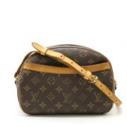 Louis Vuitton Vintage Pre-owned Tyg axelremsvskor Brown, Dam