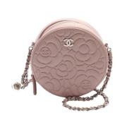 Chanel Vintage Pre-owned Laeder axelremsvskor Pink, Dam