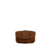 Malababa Handgjord Läder Clutch Väska Brown, Dam