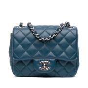 Chanel Vintage Pre-owned Laeder chanel-vskor Blue, Dam