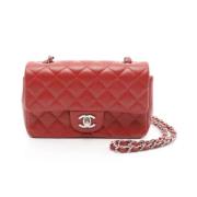 Chanel Vintage Pre-owned Laeder crossbodyvskor Red, Dam