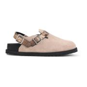 Birkenstock Naturlig Orm Stil Sandaler Beige, Dam