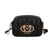 Moschino Svart syntetisk dam crossbody väska Black, Dam