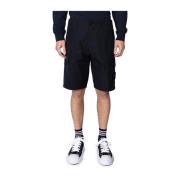 Stone Island Svarta Ghost Cargo Shorts Black, Herr