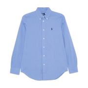 Polo Ralph Lauren Broderad Pony Button-Down Skjortor Blue, Dam