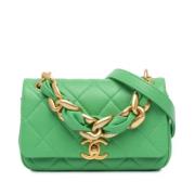 Chanel Vintage Pre-owned Laeder chanel-vskor Green, Dam