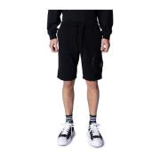 Stone Island Svarta Cargo Bermuda Shorts Black, Herr