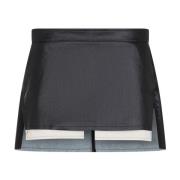 Rick Owens Svart Dimma Cutoff Mini Jeans Black, Dam