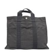 Hermès Vintage Pre-owned Canvas handvskor Gray, Dam