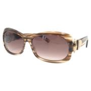 Gucci Vintage Pre-owned Glas solglasgon Brown, Dam