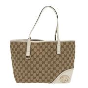 Gucci Vintage Pre-owned Canvas gucci-vskor Beige, Dam