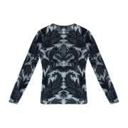 Etro Top med sammet finish Blue, Dam