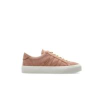 Moncler Rosa Sneakers med Logotryck Pink, Dam