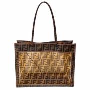 Fendi Vintage Pre-owned Nylon fendi-vskor Brown, Dam