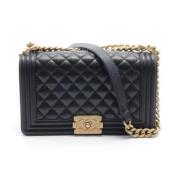 Chanel Vintage Pre-owned Laeder crossbodyvskor Black, Dam