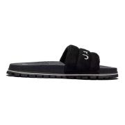 Marc Jacobs Eleganta svarta sliders för kvinnor Black, Dam