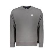 North Sails Grå Bomullssweatshirt med Applikation Gray, Herr