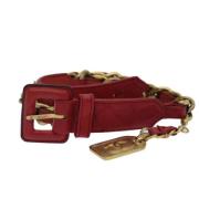 Chanel Vintage Pre-owned Laeder skrp Red, Dam