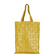 Bottega Veneta Vintage Pre-owned Paels totevskor Yellow, Dam