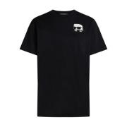 Karl Lagerfeld T-Shirt MC Peekaboo Svart Black, Dam