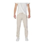 RefrigiWear Beige Bomullsblandning Regular Fit Byxor Beige, Herr