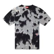 Diesel T-shirt i tie-dye jersey Multicolor, Herr