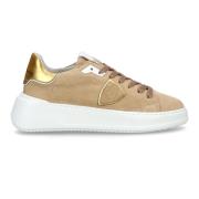 Philippe Model Sneakers Tres Temple Tennis Beige, Dam