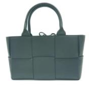 Bottega Veneta Vintage Pre-owned Laeder handvskor Green, Dam