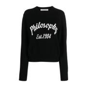 Philosophy di Lorenzo Serafini 2555 Maglia - Stilfull och Trendig Blac...