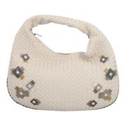 Bottega Veneta Vintage Pre-owned Tyg handvskor Beige, Dam