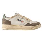 Autry Retrostil Sneakers med Vintage Look Brown, Herr