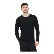 Selected Homme Svart Crew Neck Sweater Essential Black, Herr