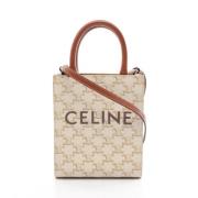 Celine Vintage Pre-owned Canvas celine-vskor Beige, Dam