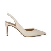 Michael Kors Alina Flex Sling Kräm Pumps White, Dam