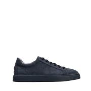 Tod's Blå Mocka Minimal Sneakers Blue, Herr