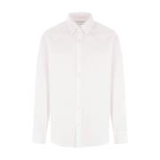 Dries Van Noten Vit Bomullspoplin Skjorta White, Herr