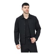 Selected Homme Svart Hybrid Skjorta Blazer Jacka Black, Herr