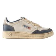 Autry Retrostil Sneakers med Vintage Look White, Herr