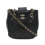 Chanel Vintage Pre-owned Laeder axelremsvskor Black, Dam