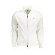 U.s. Polo Assn. Vit Bomull Zip-Up Tröja White, Herr