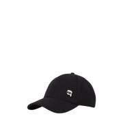 Karl Lagerfeld Svart Flanellkeps K/Ikonik Black, Unisex