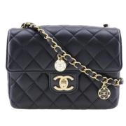 Chanel Vintage Pre-owned Laeder axelremsvskor Black, Dam