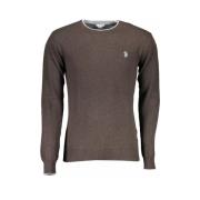 U.s. Polo Assn. Brun Ull Herr Pullover Tröja Brown, Herr