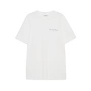 Anine Bing Walker Lyrics Grafisk T-shirt Oversize Passform White, Dam